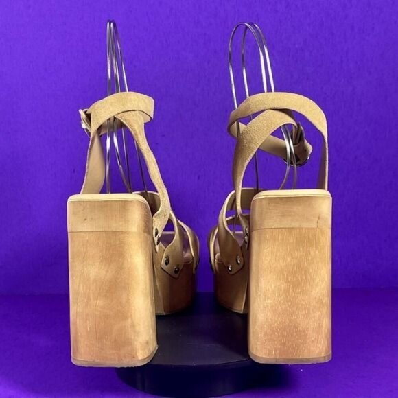 Sam Edelman Women's Sesame Rosalind Platform Block Heel Sandal Shoe Size 10-NEW - Picture 4 of 9